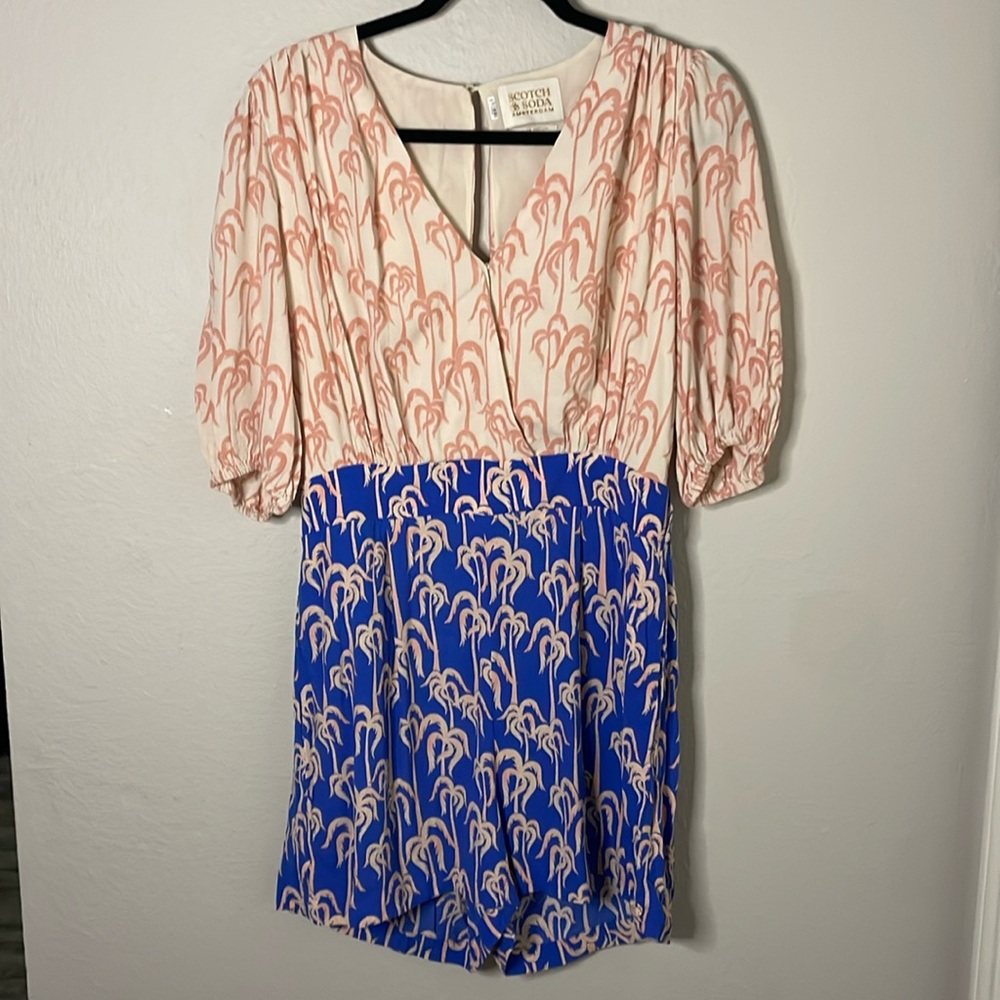 Scotch & Soda Amsterdam Palm Tree Romper summer Edition Size M